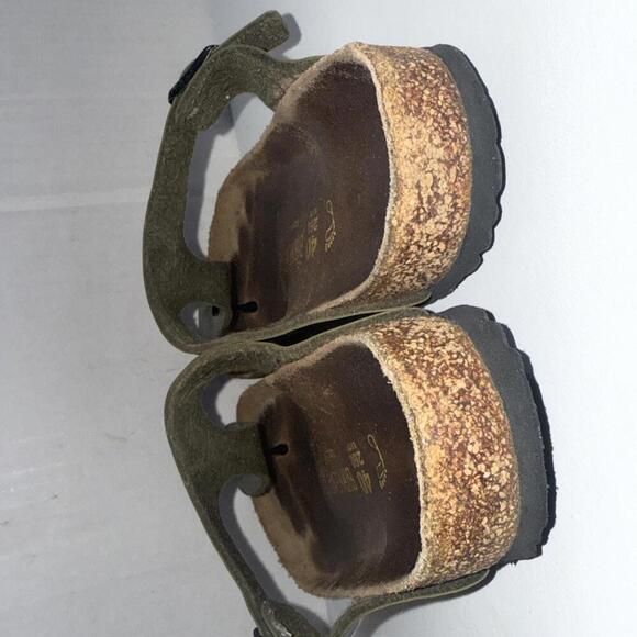 BIRKENSTOCK Gizeh Green Metallic Gorpcore Boho Thong Sandals Size 40 - Picture 6 of 15